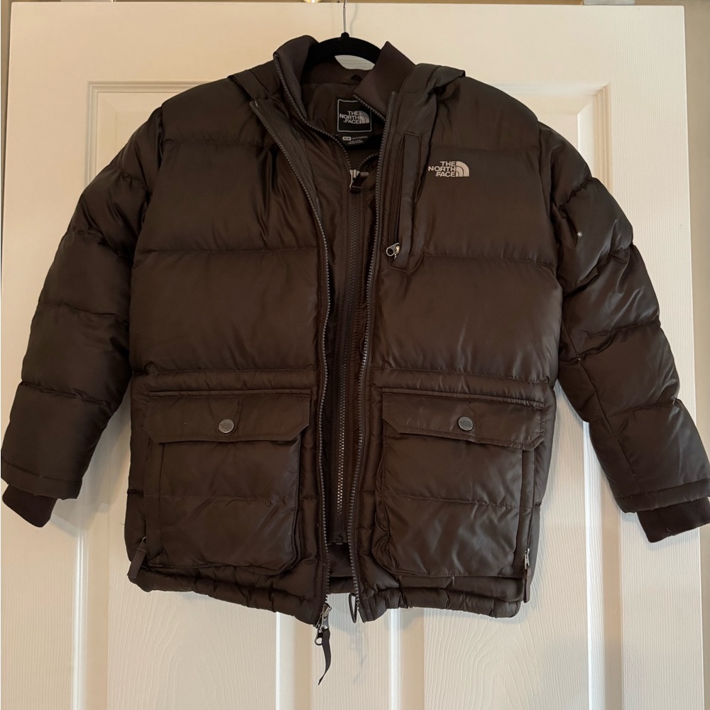 The North Face Boy’s M Brown Puffer Jacket 550 Down-filled